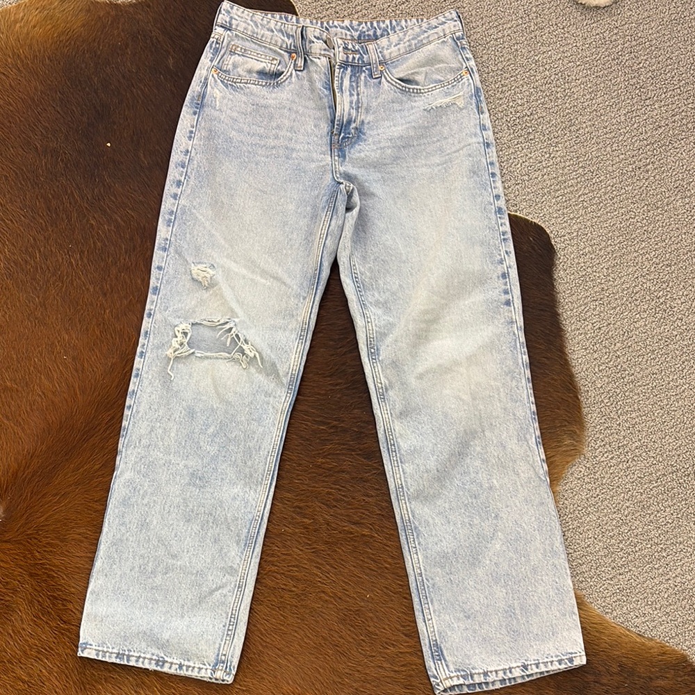 Light Blue Distressed Jeans